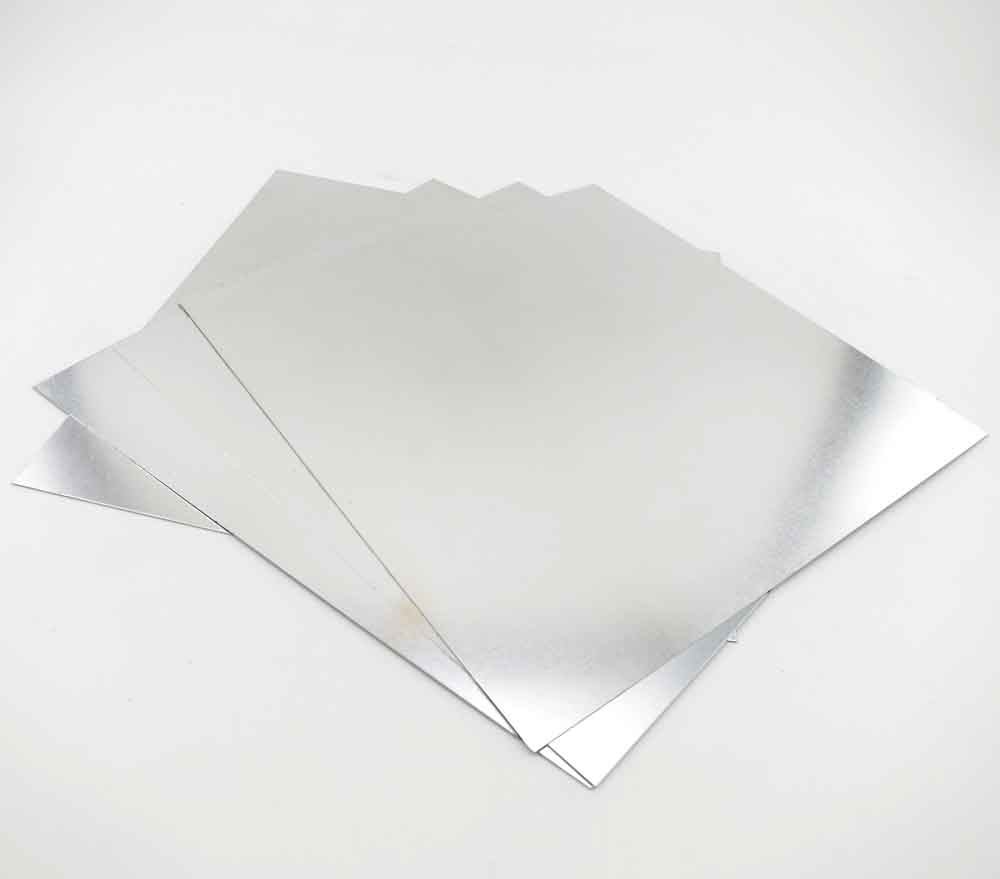 diy薄铝板 铝片 车模船模建筑模型材料 手工拼装铝板0.3mm 5张