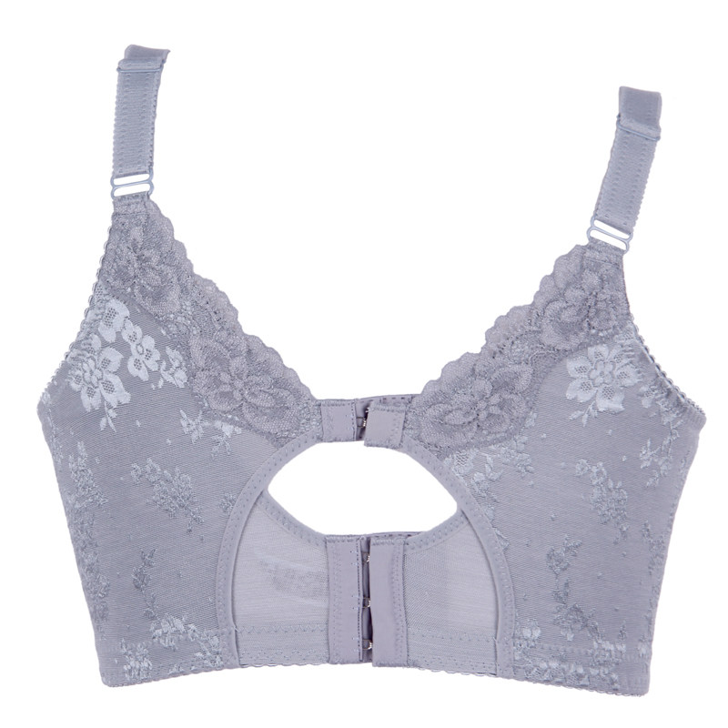 美思文胸薄杯75c蕾丝提花透气聚拢侧收胸罩文胸