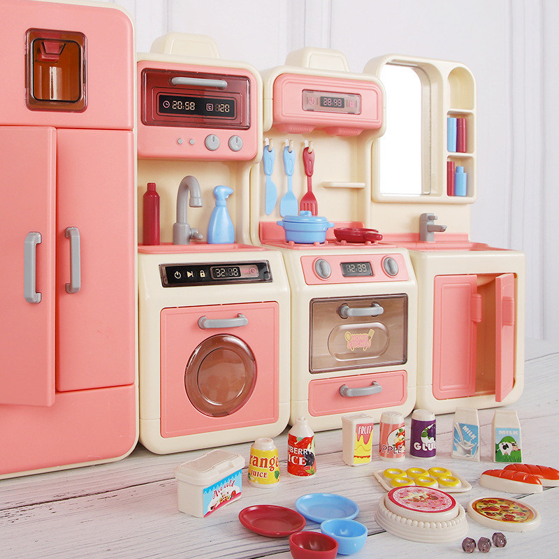 娃娃家厨房玩具儿童过家家仿真餐具汉堡各地特产仿真食玩