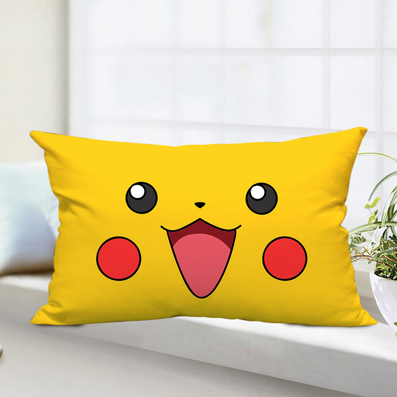 神奇宝贝皮卡丘抱枕长方形照片定制含芯床头午睡靠垫靠垫