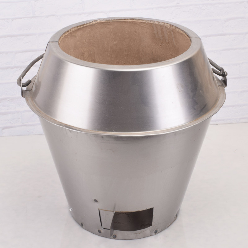 炉胆世厨8090通用耐火烤鸭炉芯加厚铸铁隔网烧烤炉