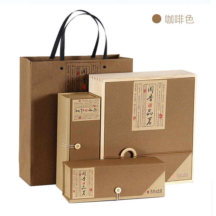 高档通用松木木质茶叶包装礼盒空盒子铁观音红茶绿茶礼品盒定制做