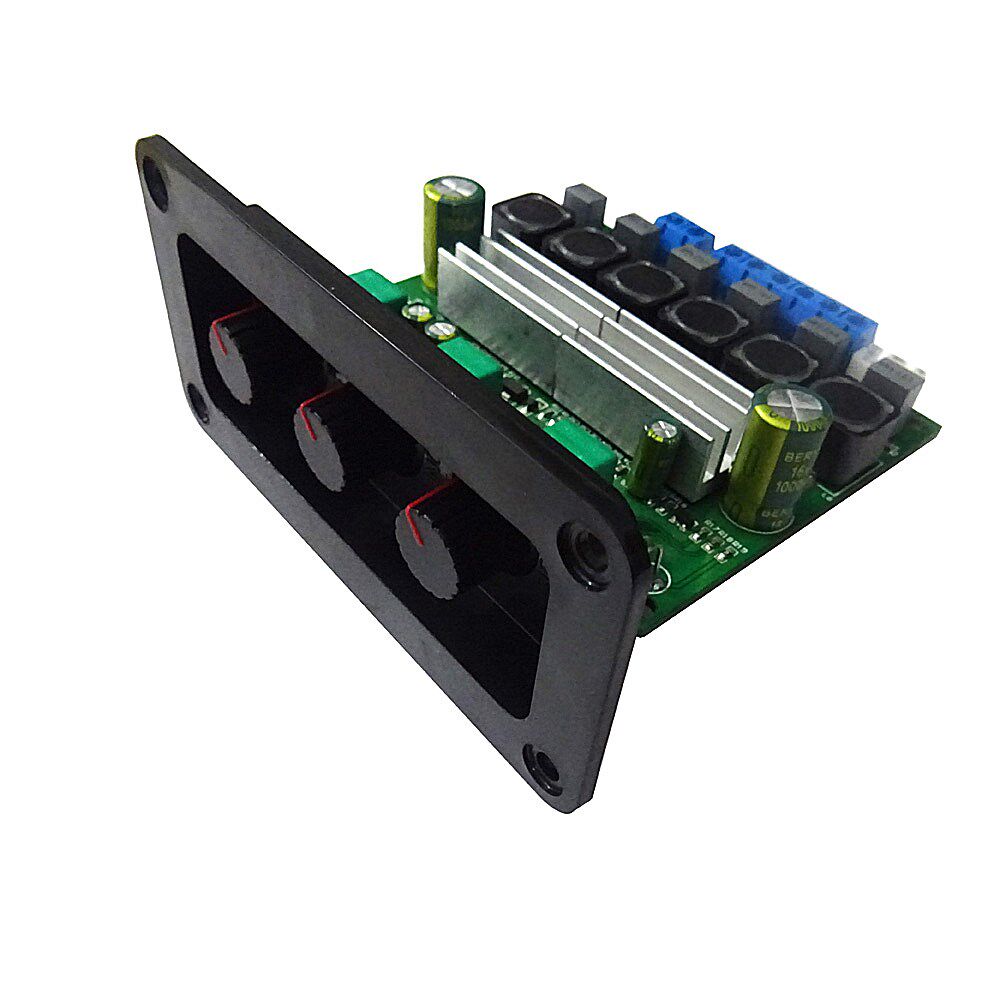 3116d2带面板2*50 100w大功率高保真低音炮数字功放2.1功放板成品