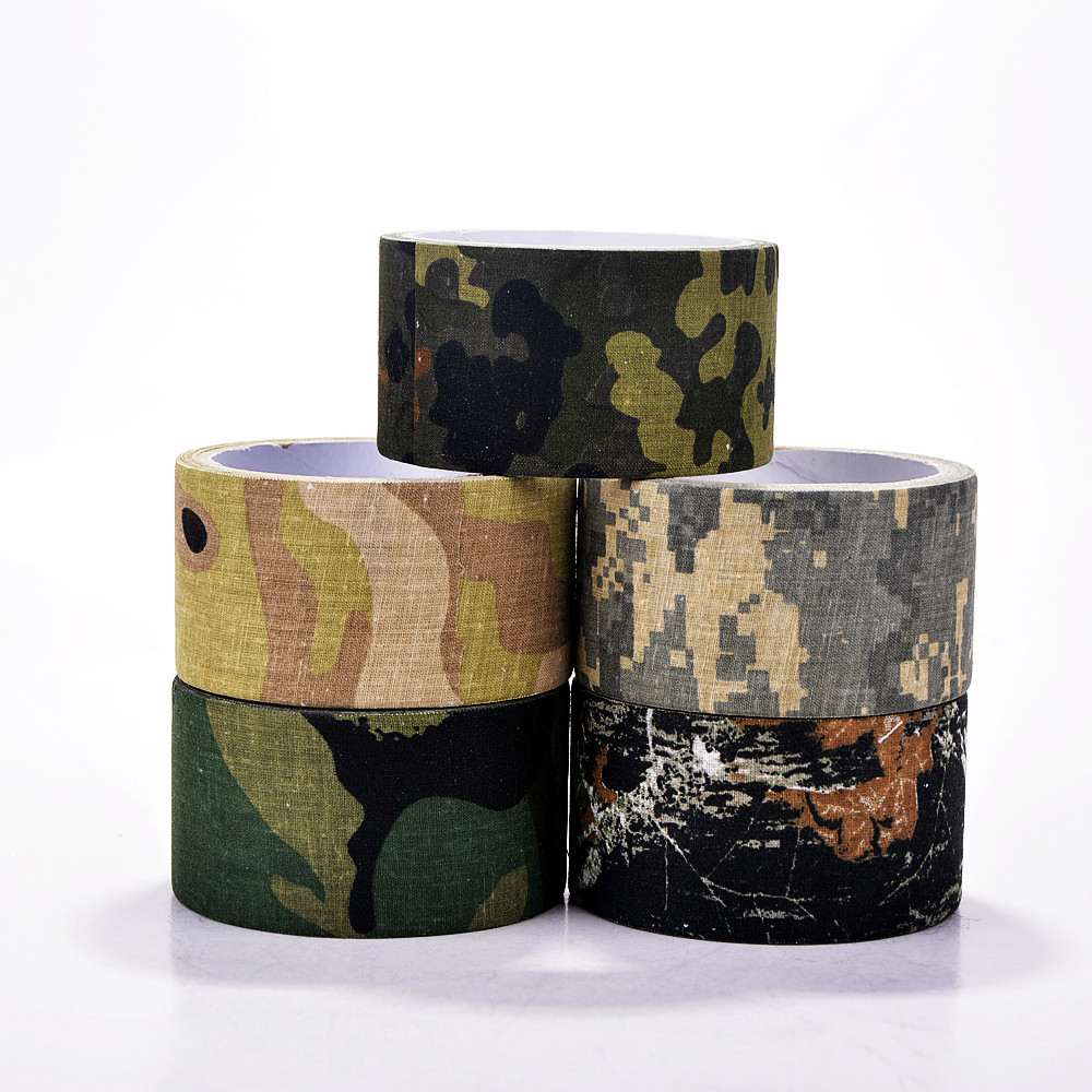 胶布树叶仿生丛林迷彩胶带10米布基狩猎伪装吉利服