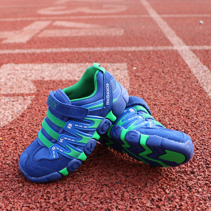 童鞋男童春季bkg女童真皮宝宝防滑鞋子儿童运动鞋