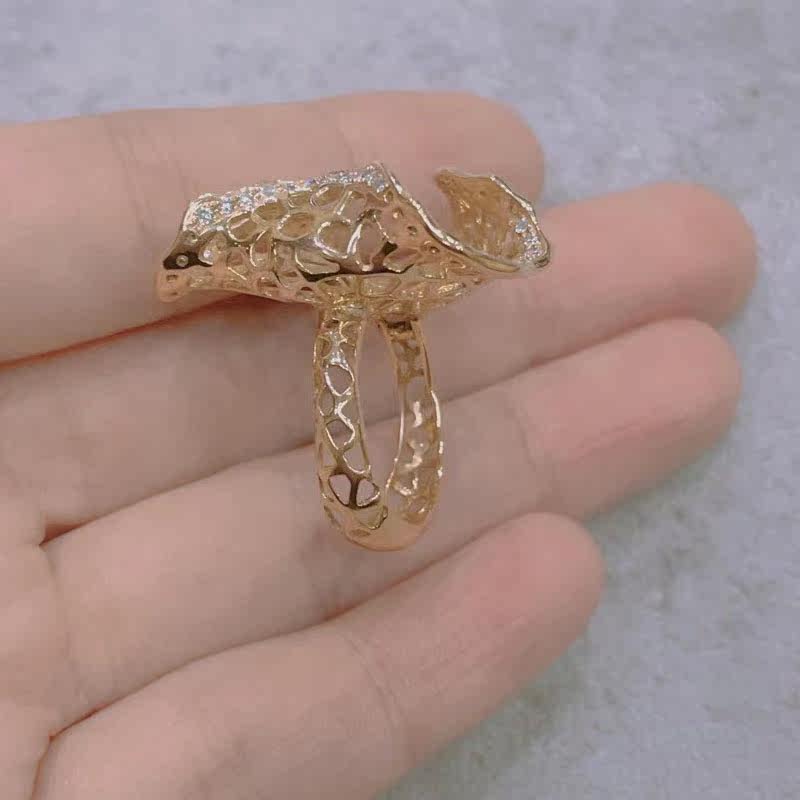 拉薇nrlavie天然钻石戒指分群g18k玫瑰金钻戒钻戒手饰