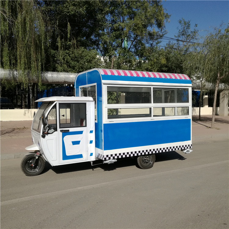 摆摊摊车快餐早餐餐车电动三轮小吃车美美食美食车