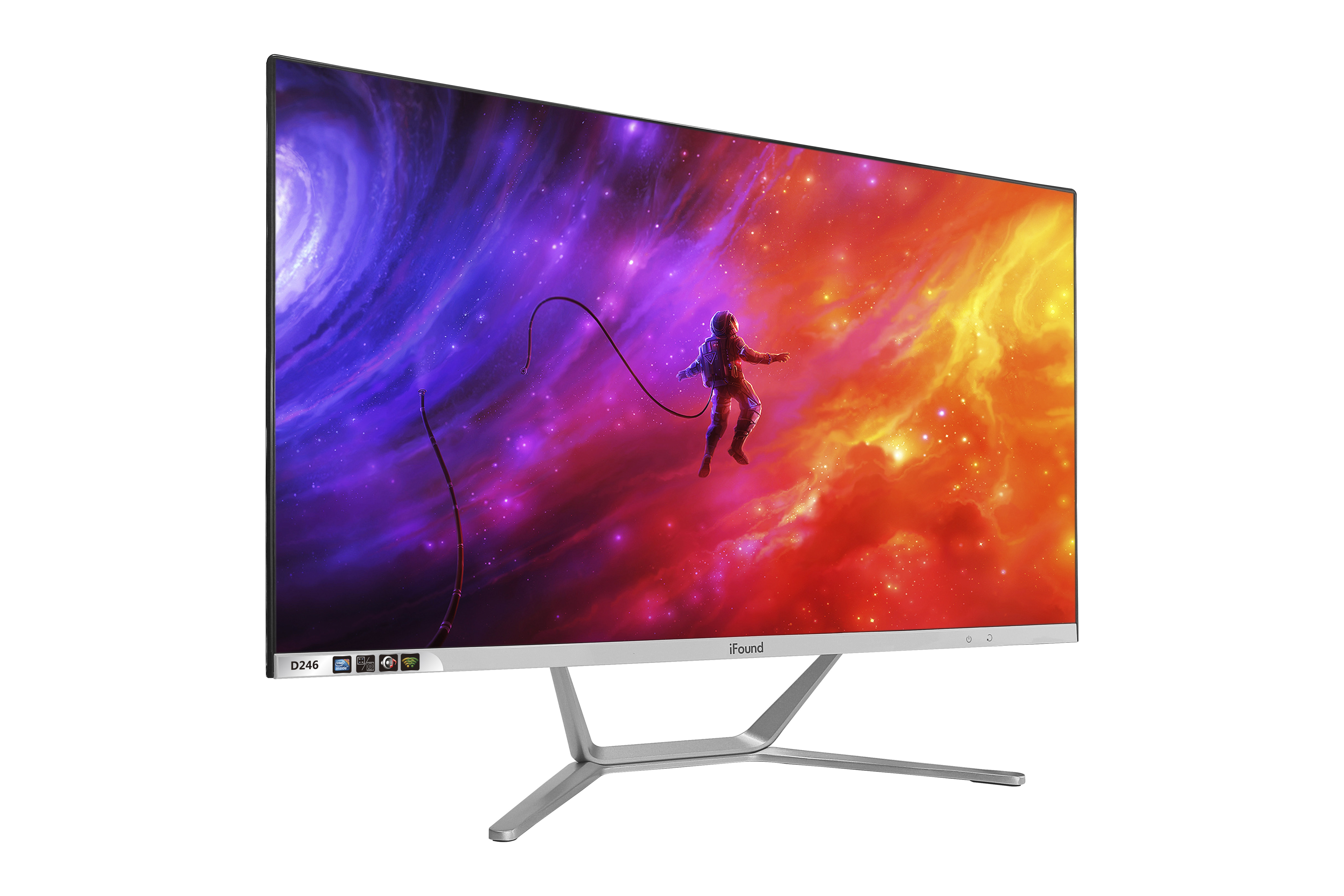 ifound方正d246 i5-8400六核 23.8英寸无边框一体机电脑主机ips屏