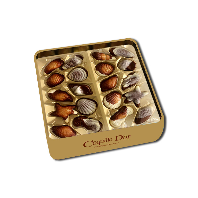 比利时进口金贝壳夹心巧克力礼盒盒装500g节日生日夹心巧克力