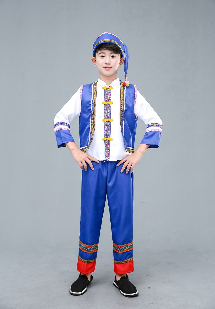 民族服装儿童台湾阿里山高山族演出演出服服饰男女女童儿童演出服
