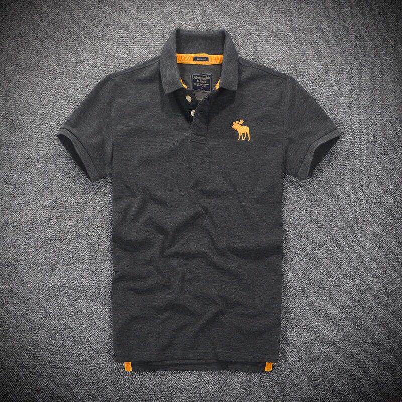 美国现货Abercrombie＆Fitch男装潮流经典LOGO标识款polo衫af翻领