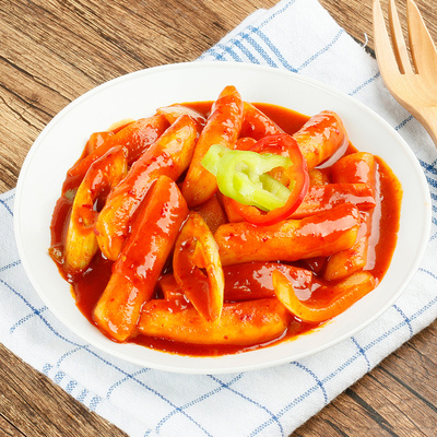 三口一品韩式手工辣酱套餐韩国速食火锅食材甜辣700g年糕