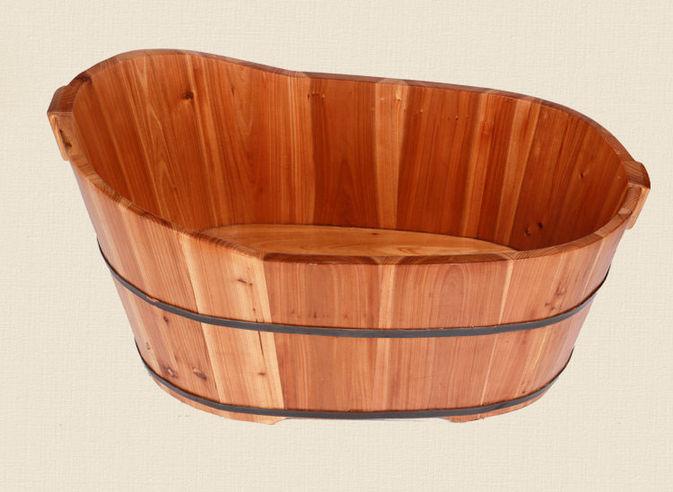 沐浴包邮手工杉木婴儿泡澡澡盆木桶小孩小孩儿沐浴桶