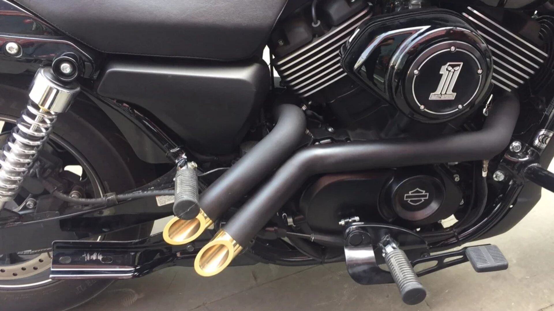 现货哈雷改装vh扫地排气摩托车排气管