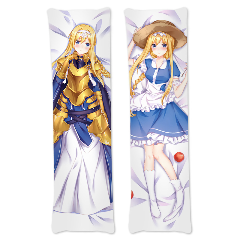 抱枕尚萌shamoe动漫刀剑神域爱丽丝动漫周边日漫长条动漫毛绒