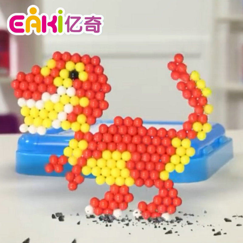 亿奇水雾神奇魔珠恐龙男女孩公主手工diy制作水露拼豆喷水溶粘珠