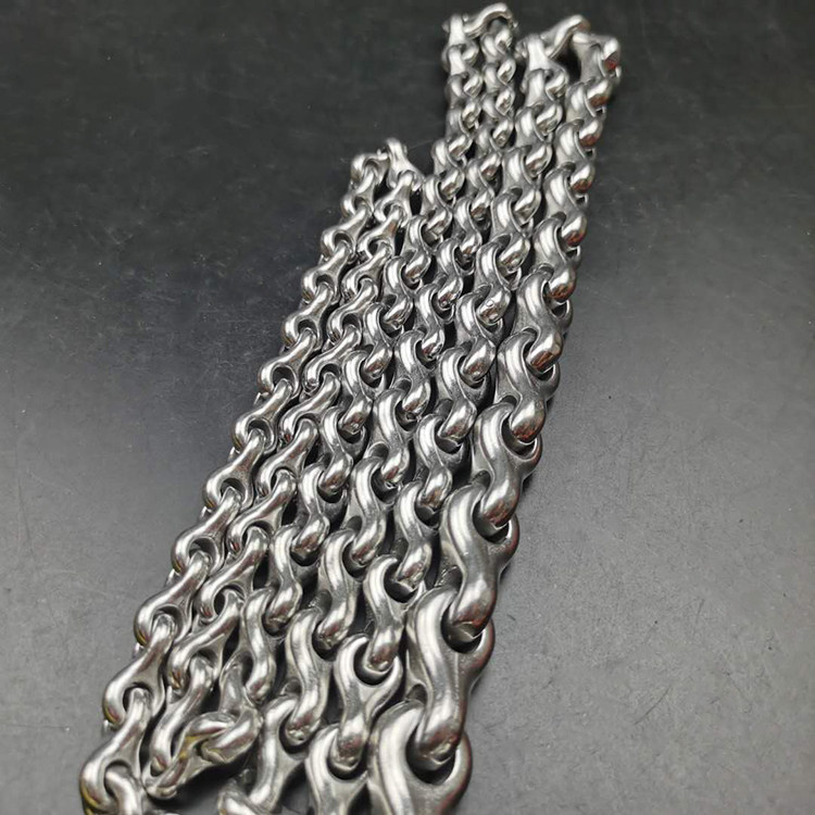 龙骨麒麟鞭子响鞭健身甩鞭不锈钢无纹厚壁短环九节鞭