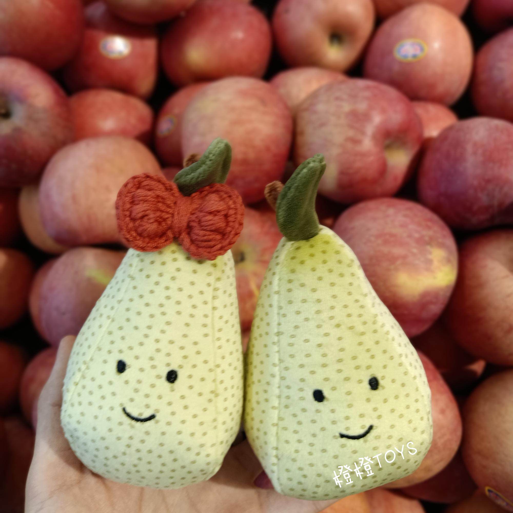 英国jellycat美味可口水果网红公仔玩偶短绒柔软迷你毛绒布艺类玩具