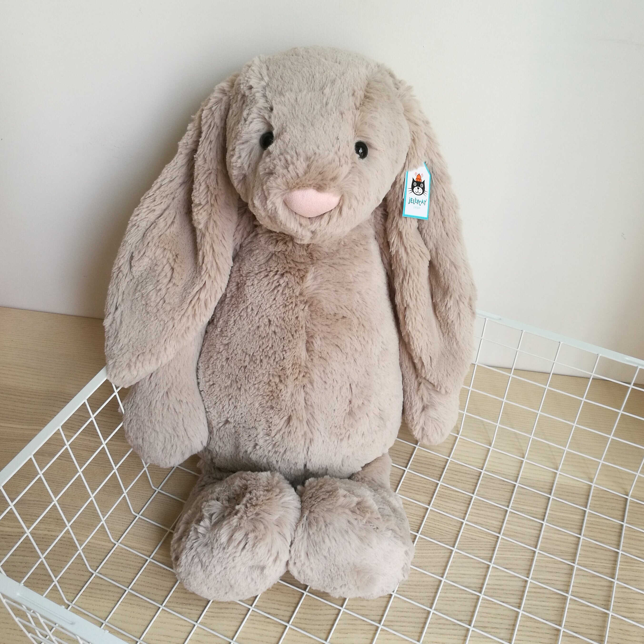 英国jellycat正品米色邦尼兔特大号明星同款毛绒玩具礼物毛绒布艺类