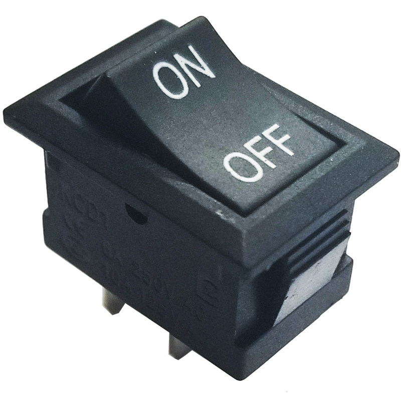 开关船型字母kcd1电源翘板船形2脚2档6a250v船形开关