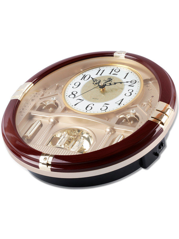 power钟表整点音乐报时挂表客厅家用静音挂钟挂钟