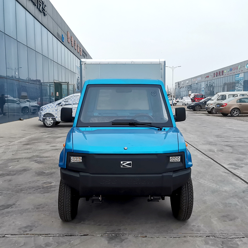 电动开云皮卡卡车成人全封闭厢货快递蔬菜生鲜电动四轮车