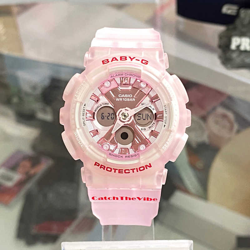 卡西欧电子子女baby-g运动防水手表ba-130cvg-7a130-47a1日韩腕表