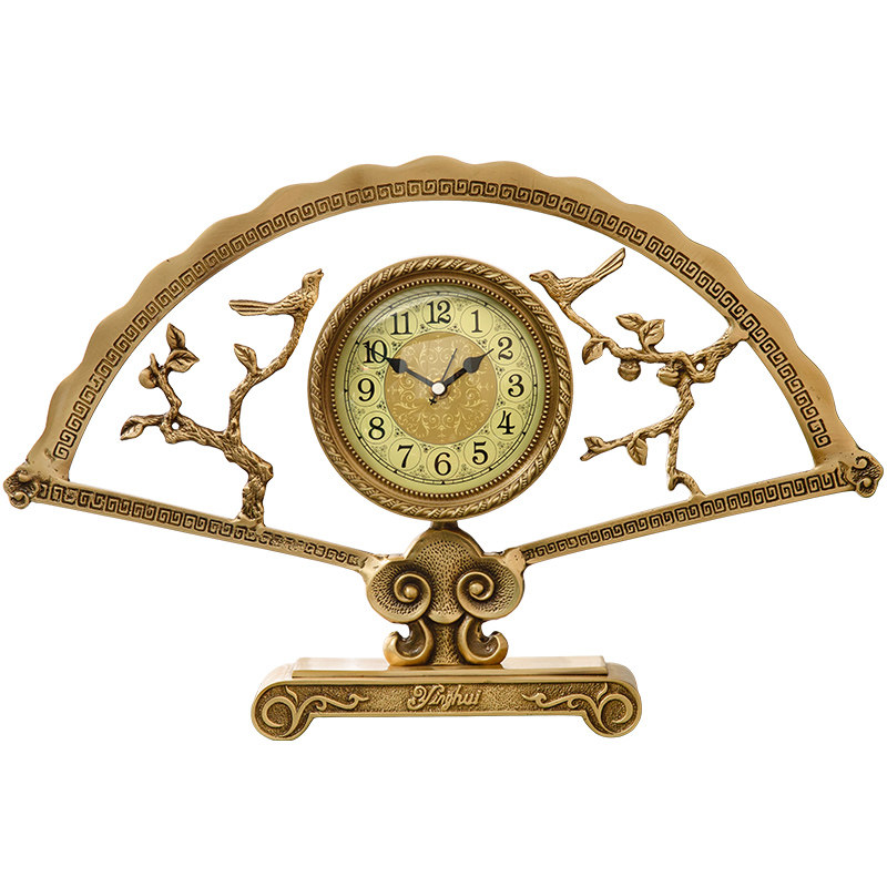 新中式客厅书房国风中国摆钟样板装饰座钟丽声座钟