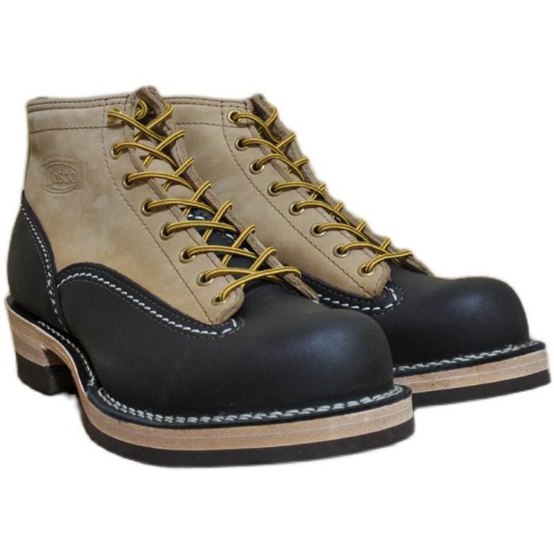 wescobootsjobmaster拼色双大底工装鞋型dman马丁靴