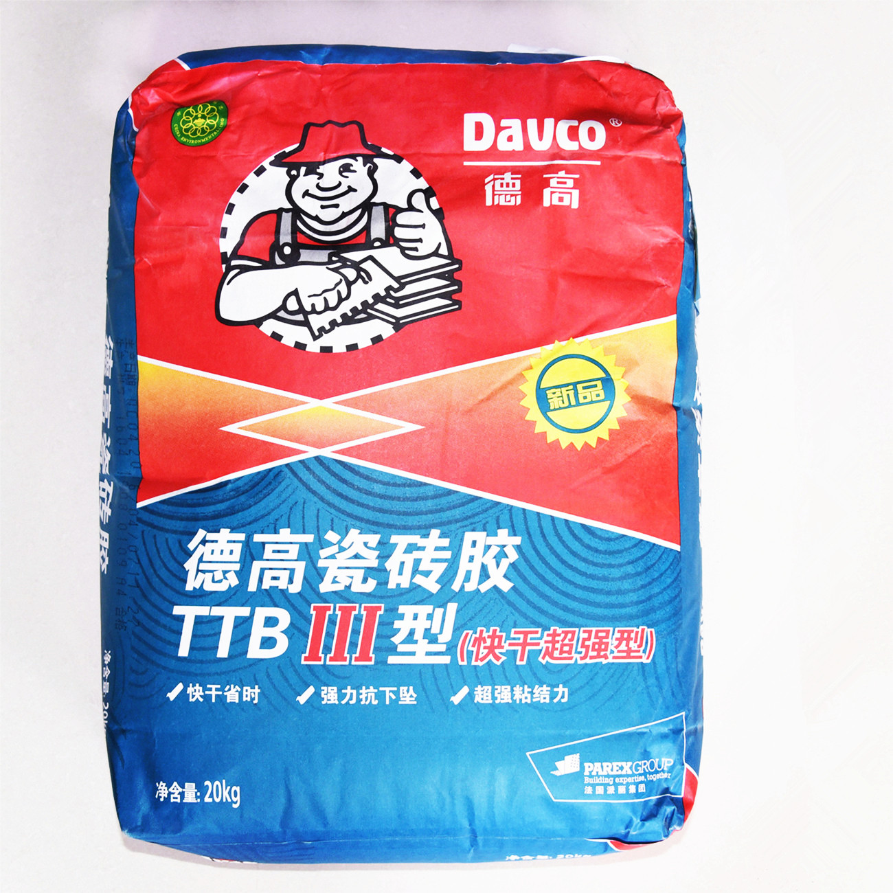 德高瓷砖胶ttbii (超强力)石材墙地瓷砖粘合剂快干瓷砖粘合剂