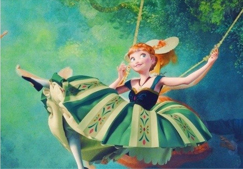 冰雪奇缘安娜公主加冕礼服角色扮演cosplay女装舞台演出民族服装