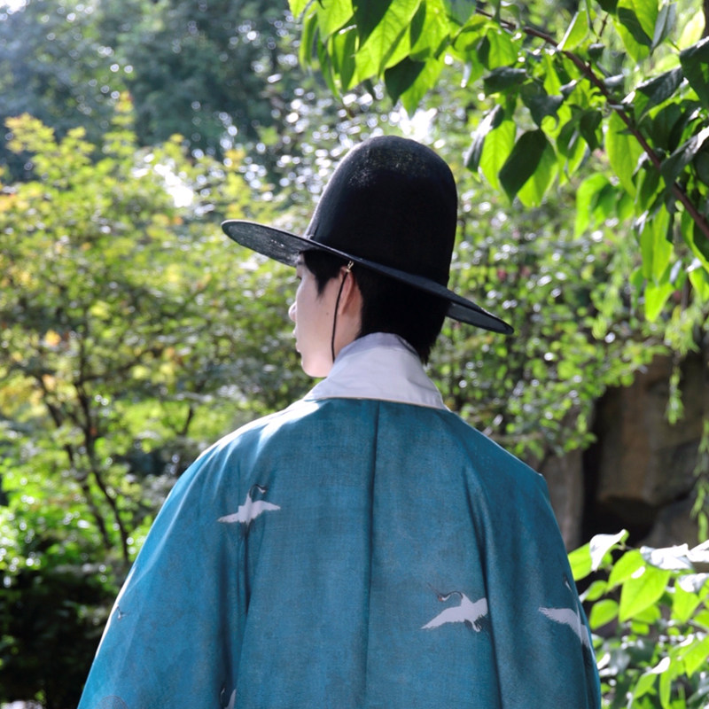 惜物国风明制圆顶麻纱乌纱大帽明代首服汉服帽子