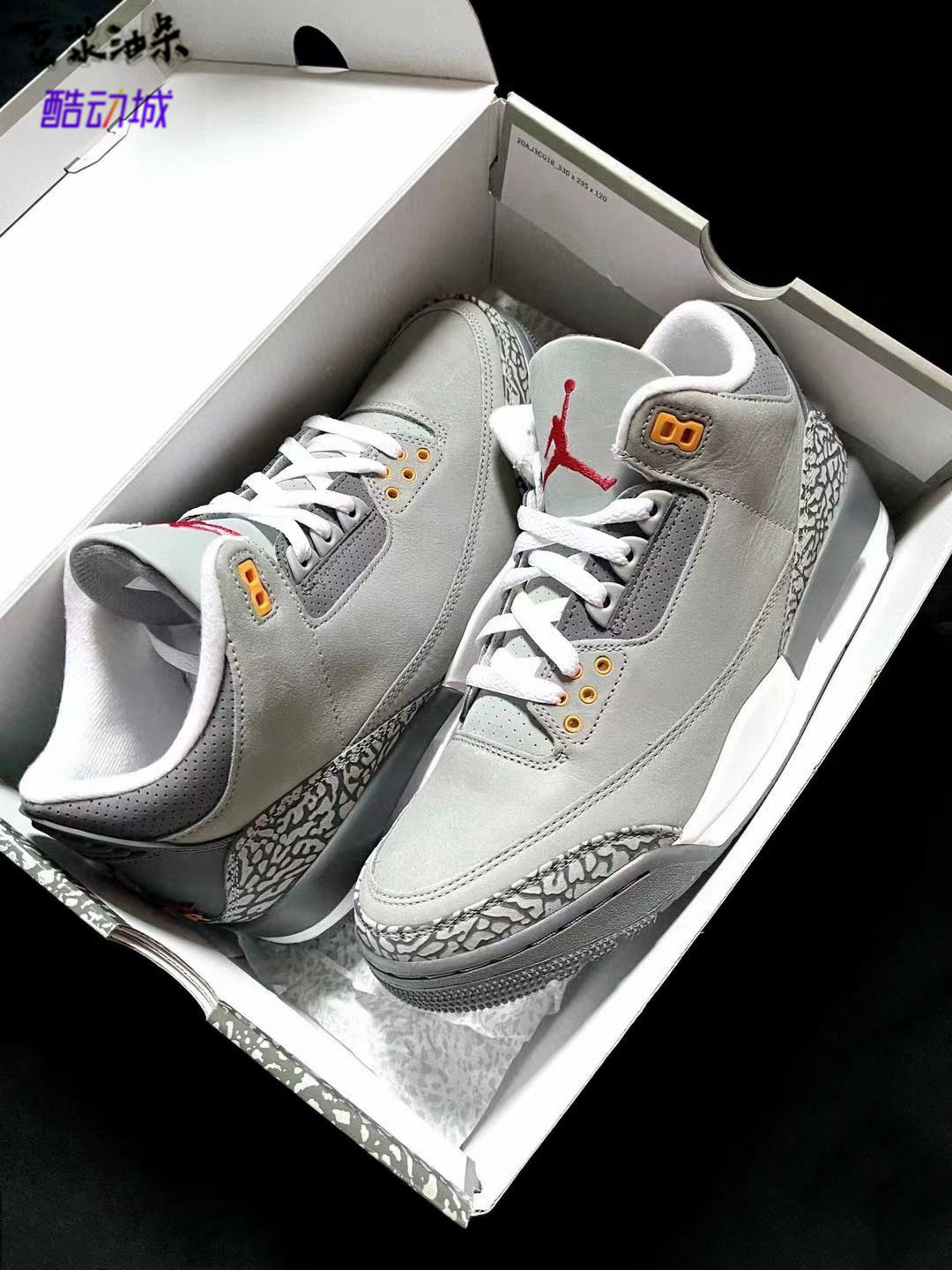 airjordanaj3酷灰水泥泥灰爆裂裂纹男女女篮篮球鞋