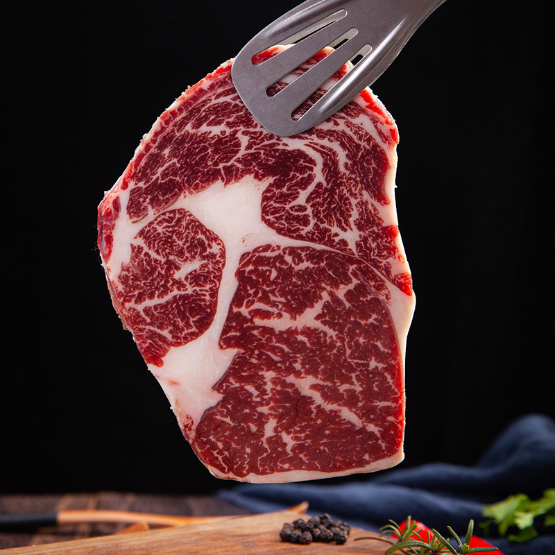 美国choice级原切眼肉牛牛排新鲜厚切眼肉安格斯牛排