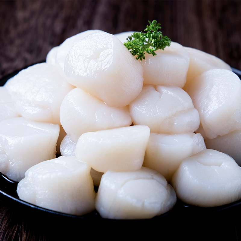 贝柱帆立1kg34个左右日料级大个个头包装日式扇贝柱