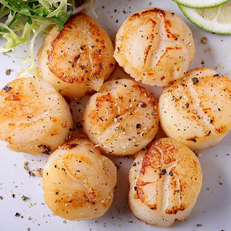 贝柱帆立1kg34个左右日料级大个个头包装日式扇贝柱