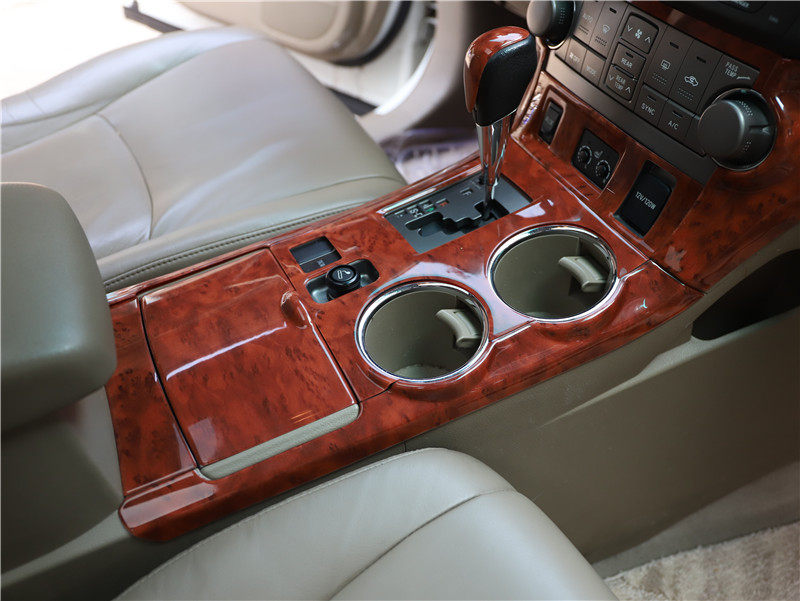 汉兰达改装桃木内饰中控排挡方向盘碳纤装饰汽车贴片