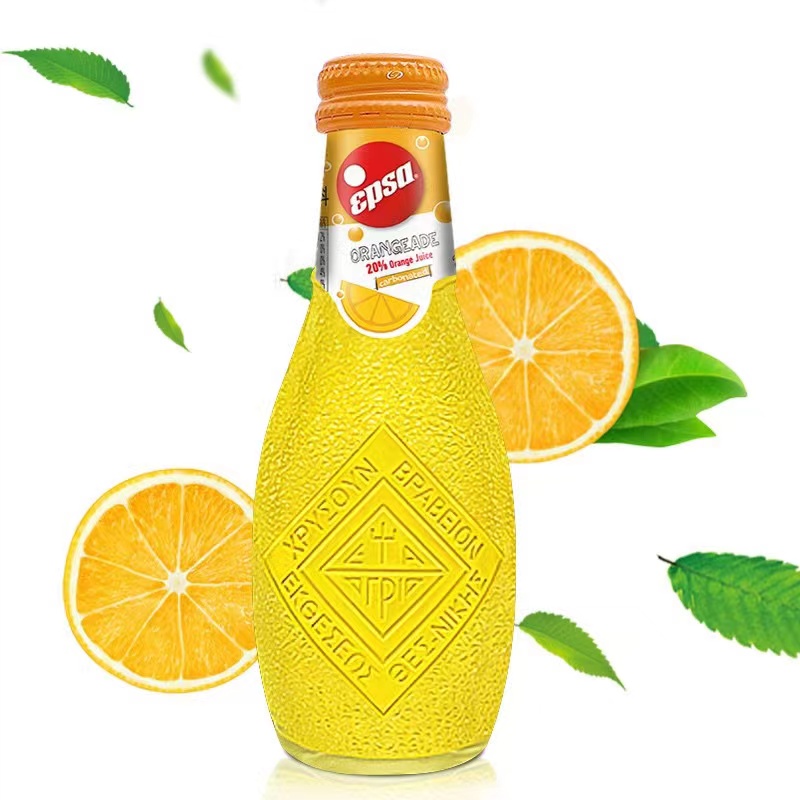 希腊进口哇尔塔epsa橙汁汽水6瓶整箱果汁饮料高颜值碳酸饮料