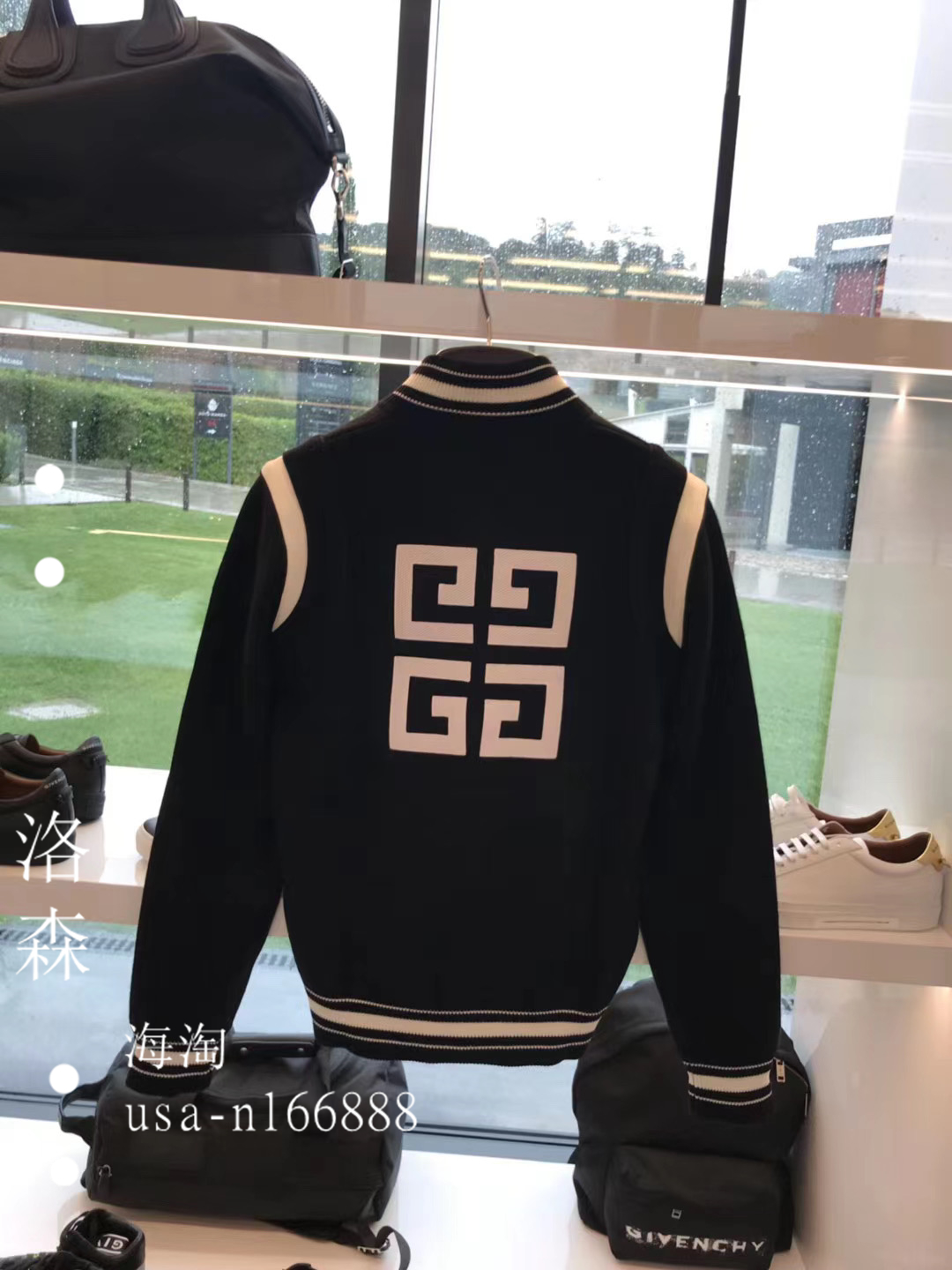 Givenchy纪梵希休闲男士上衣长袖棒球服夹克针织衫羊毛外套男女款