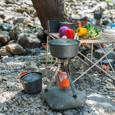 火枫盛宴火锅户外锅具大锅家庭野餐野炊露营装备44l自驾游炊具套锅