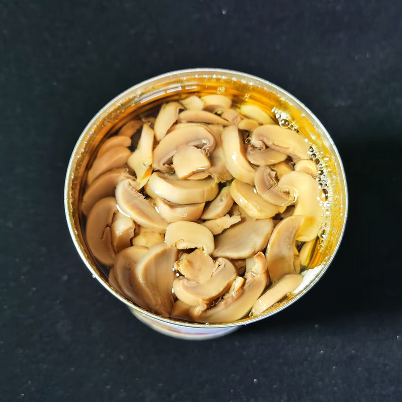 蘑菇罐头口蘑片800g切片水果罐头罐装烘焙原料水果罐头