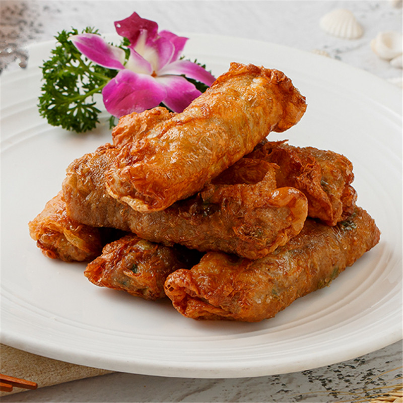 江浙沪皖包邮 尚顶 台湾风味 五香肉卷280g包6枚装 台式油炸小吃