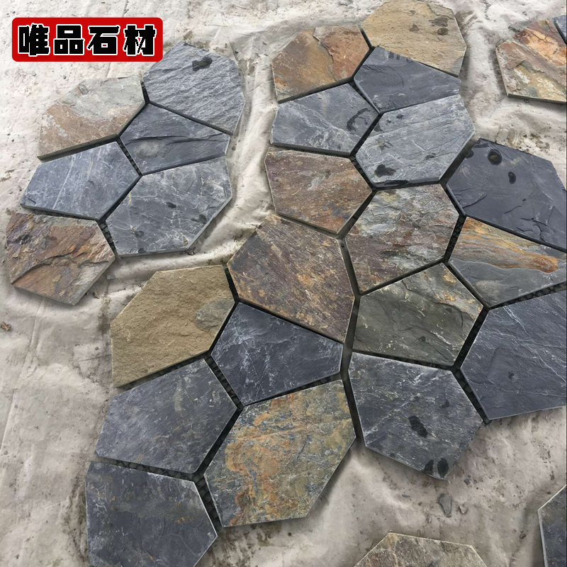 网贴石庭院砖墙面防滑地面砖花园广场户外地砖 - 庐山唯品石材加工厂