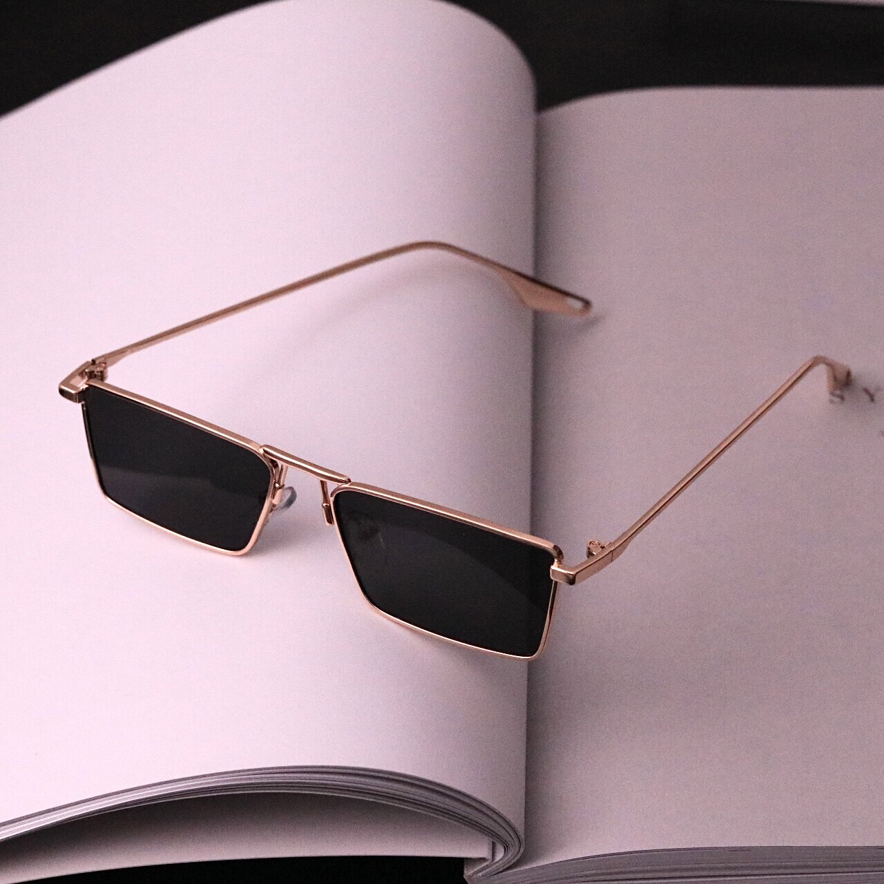 摩登复古新款潮牌墨镜朋克机械男防紫外方框太阳眼镜