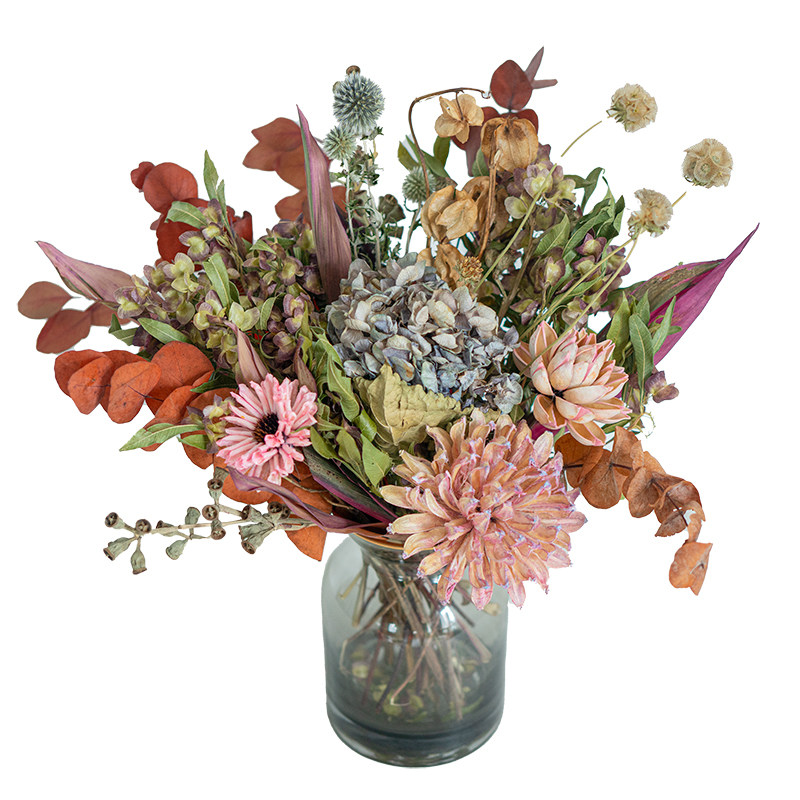 紫蔓复古浪漫紫色天然干花花艺套装设计师原创干花