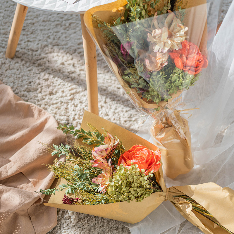 凤凰花束天然干花ins自然花艺家居干花