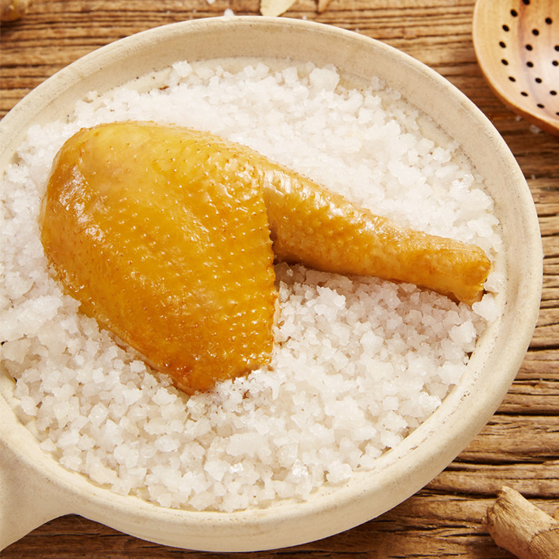 无穷盐焗鸡腿透明装80g盐局大只整箱鸡肉零食熟食卤味小吃乡巴佬