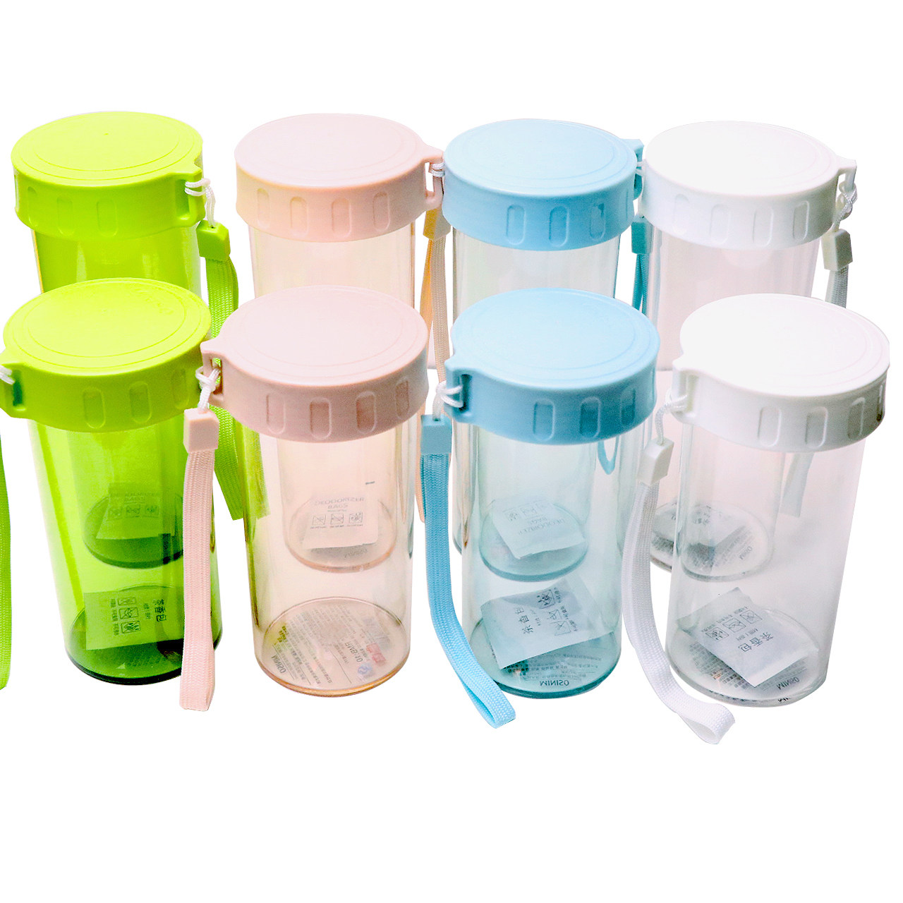 miniso名创优品水杯杯子学生便携经典色彩塑料杯带随手杯