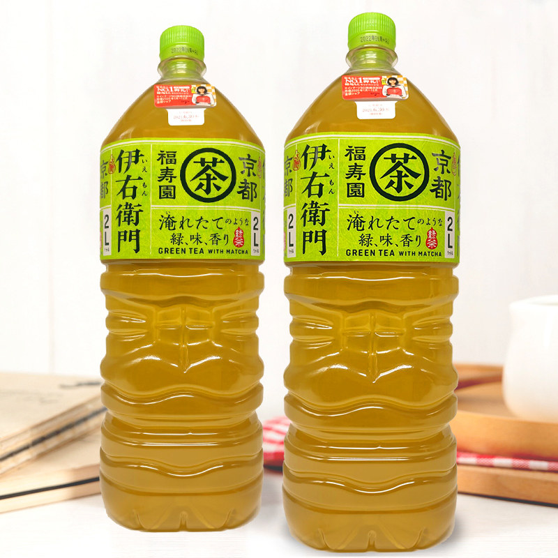 日本进口三得利京都福寿园伊右卫门大瓶家庭绿茶茶饮料