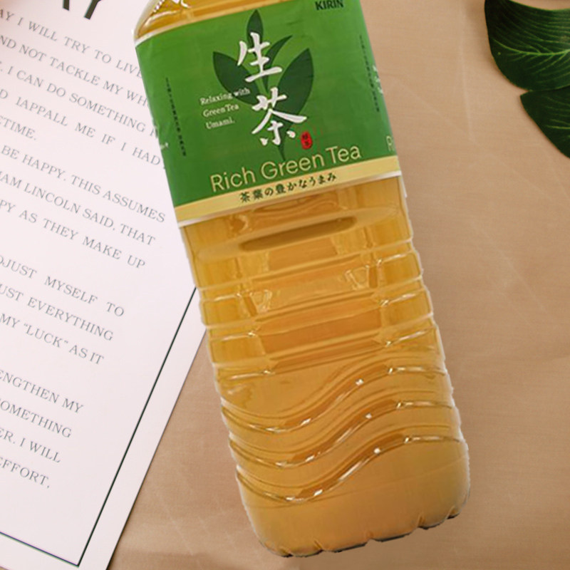 茶饮料日本进口kirin麒麟生茶绿茶脂肪无糖大瓶茶饮料